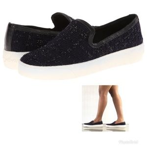 Sam Edelman Becker Navy Blck Slip on Shoes